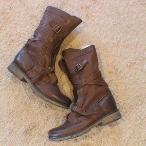 Steve Madden brown leather boots